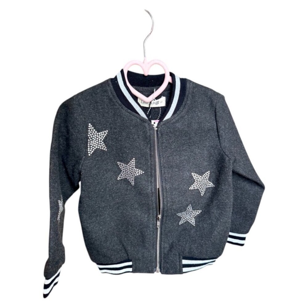 Star Rhinestone Kids Bomber Jacket - Picture 6 of 8